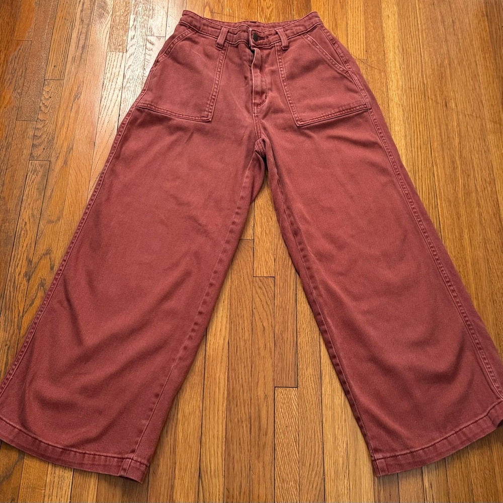 Universal Thread Rust Brown High Waisted Wide Leg… - image 4